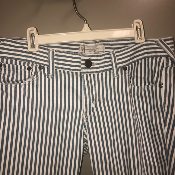 Free People Striped Jeans - Picture 2 of 4